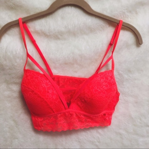 PINK Victoria's Secret Other - PINK Victoria’s Secret Coral Strappy Bralette